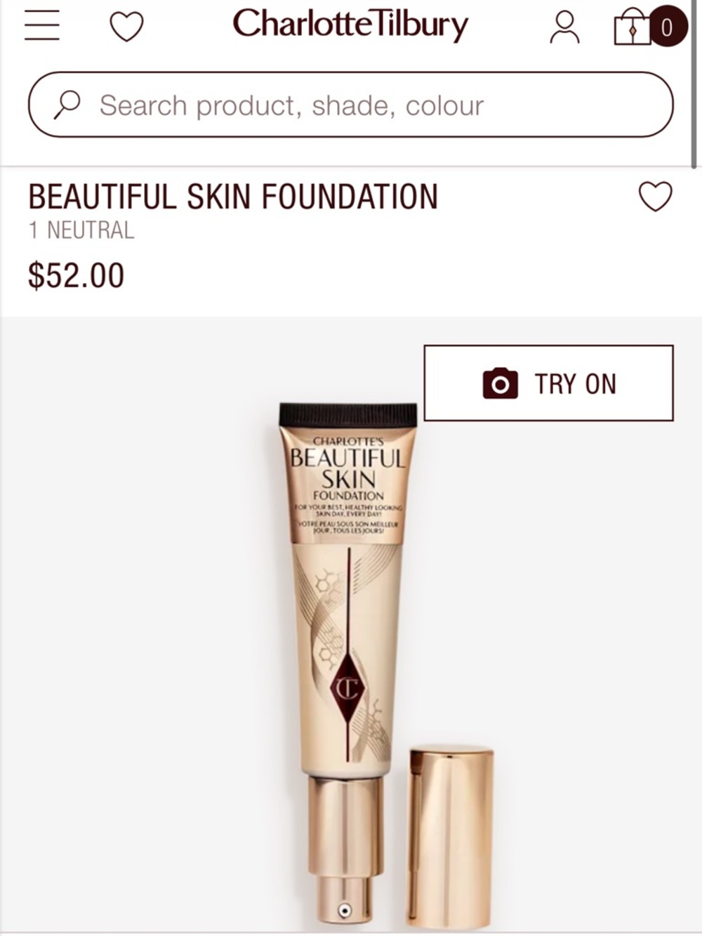 Charlotte Tilbury Beautiful Skin Foundation - Picture 2 of 9